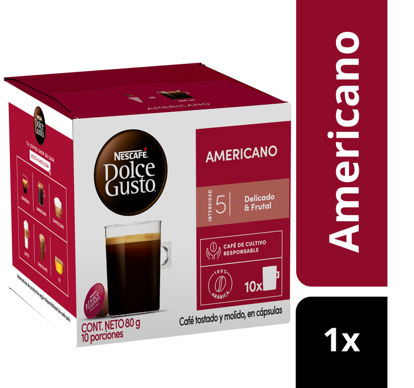 Café NESCAFÉ DOLCE GUSTO® Americano 10 Cápsulas-1