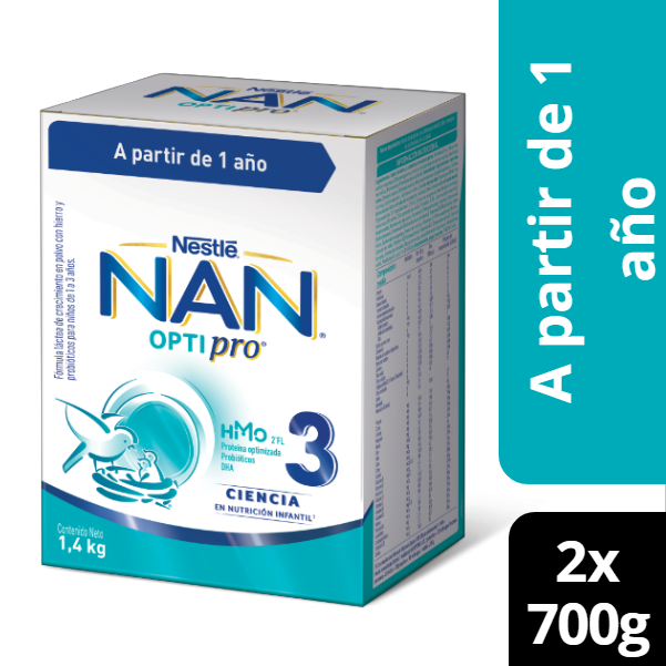 Fórmula infantil NAN® 3 Optipro Multipack 2x700g-0