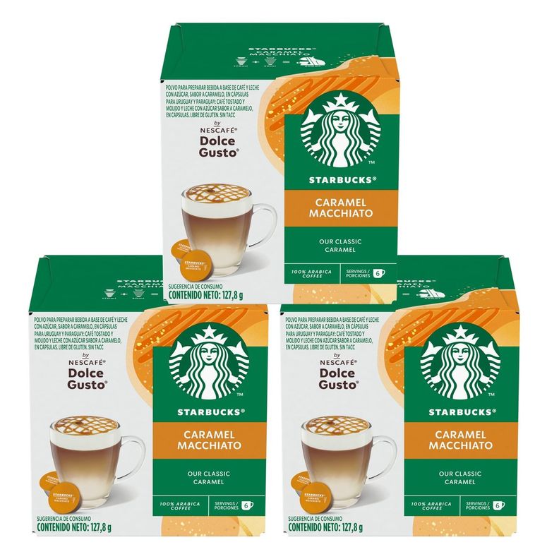 Starbucks Dolce Gusto® Caramel Macchiato X3Cajas-0
