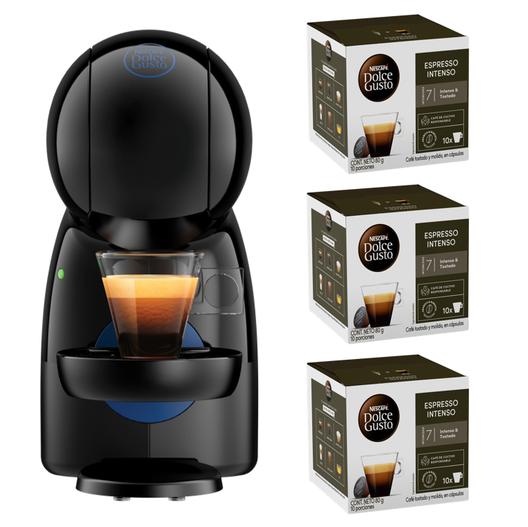 Cafetera Piccolo Xs + Cápsulas Espresso Intenso X3 Cajas-0