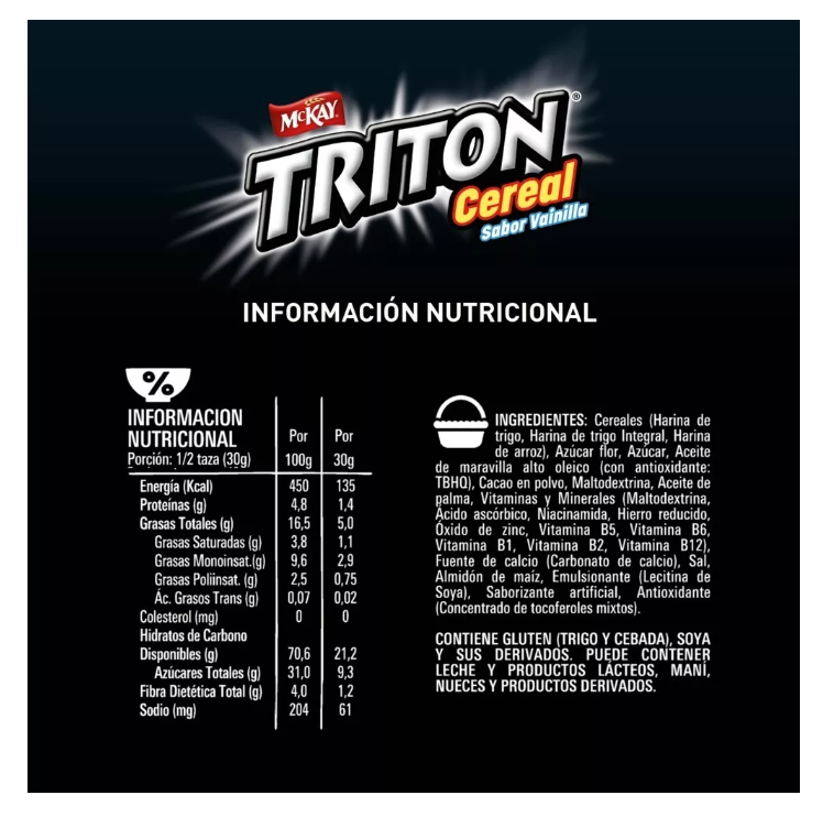Cereal TRITON, TRITON chocolate y CHOCAPIC Trocitos X3 CajasPor Nestlé-3