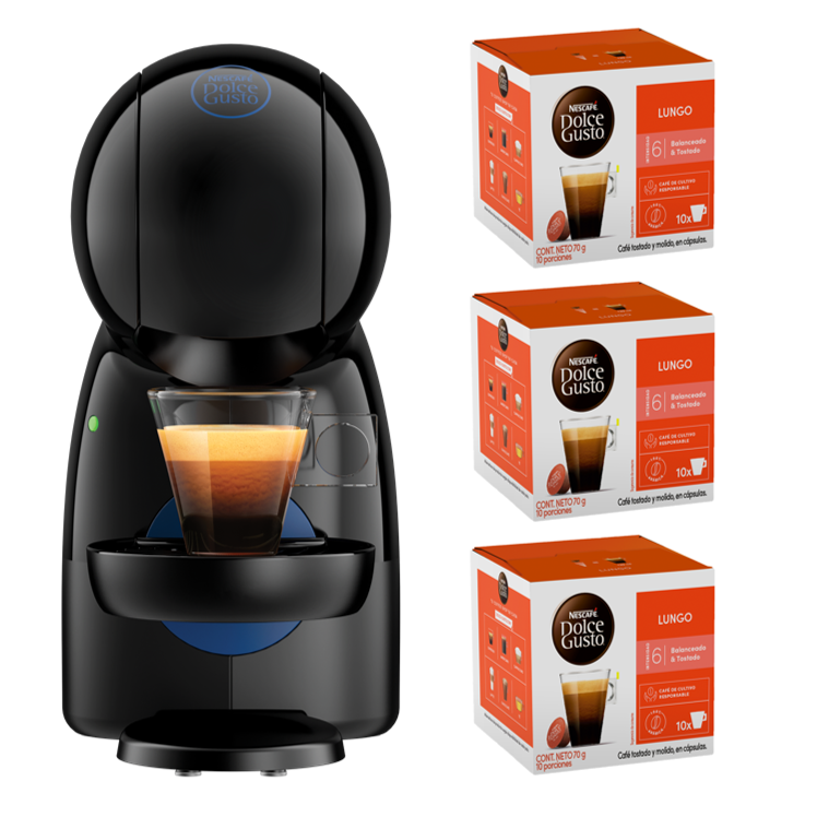 Cafetera Piccolo Xs + Cápsulas Lungo X3 Cajas-0