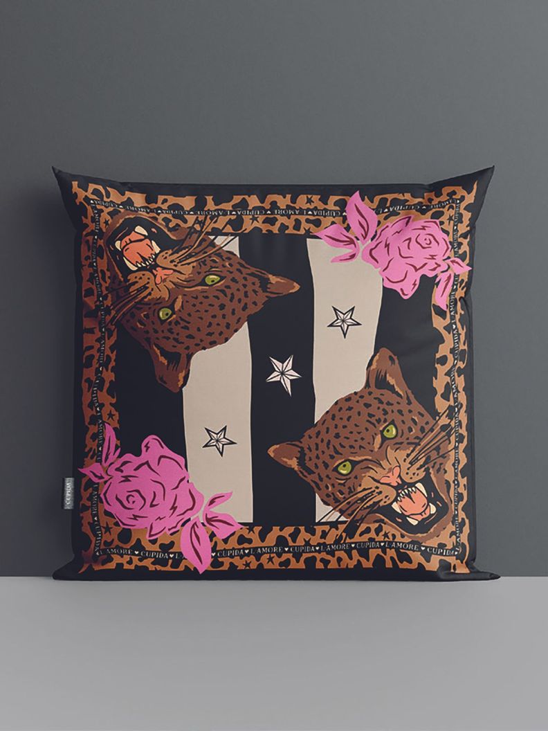 COJÍN CUPIDA LEOPARD 60x60-0