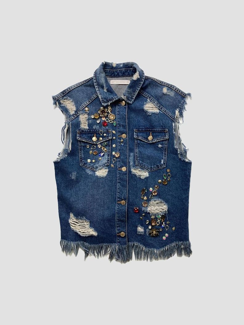 Chaqueta sin mangas ZARA - Talla S (VOP00944068)-0