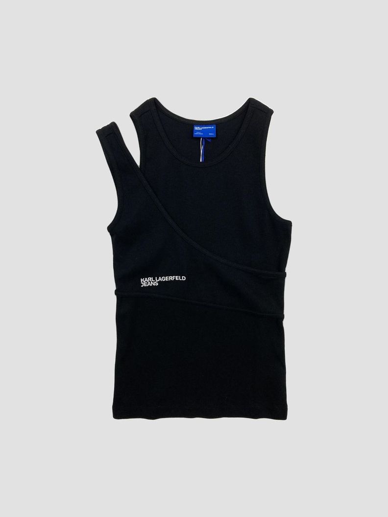 Polera sin mangas KARL LAGERFELD - Talla S (VOP01080178) Negro