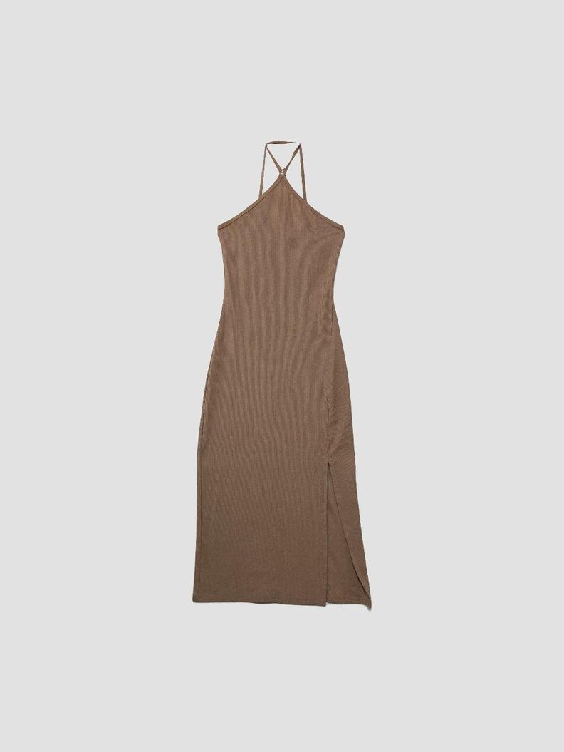 Vestido largo BERSHKA - Talla S (VOP01082598)