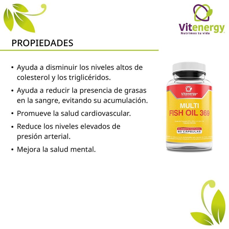 Omega 3 6 9 - Multi Fish Oil - EPA/DHA - Pack x 2 - Cápsula Soft Gel-1