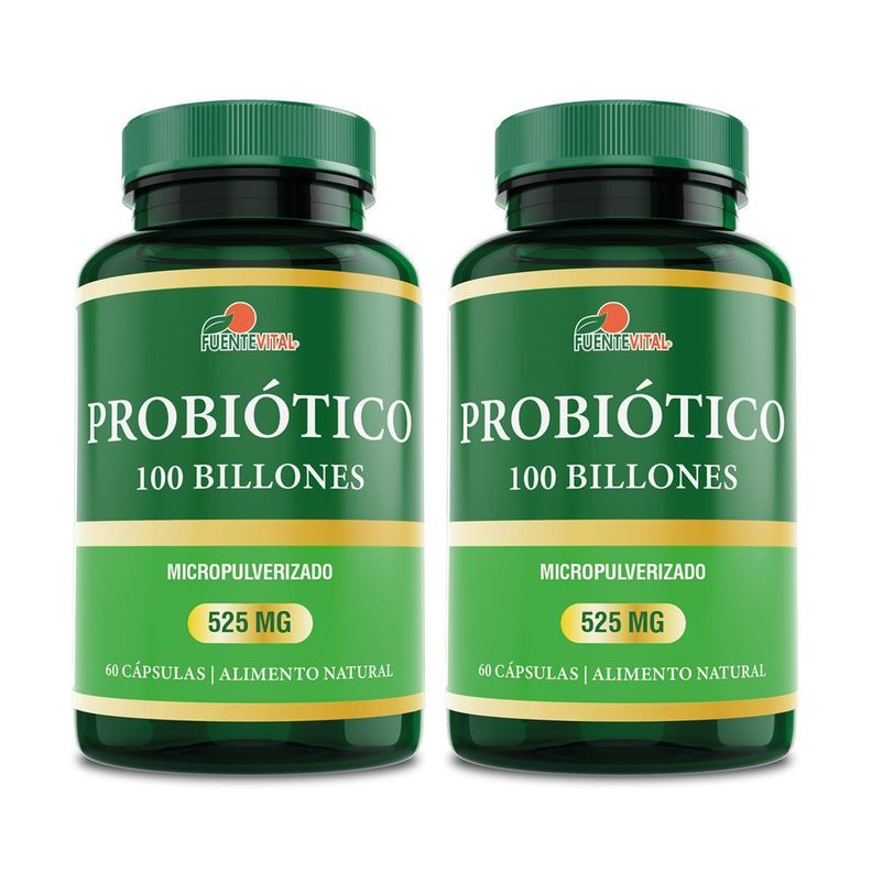 PROBIOTICO 100 BILLONES 10 CEPAS | SALUD DIGESTIVA E INMUNE - PACK 2