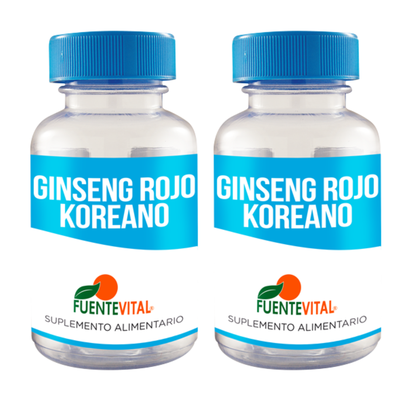 GINSENG ROJO COREANO - CAPSULA VEGETAL 500 mg - PACK x2-0