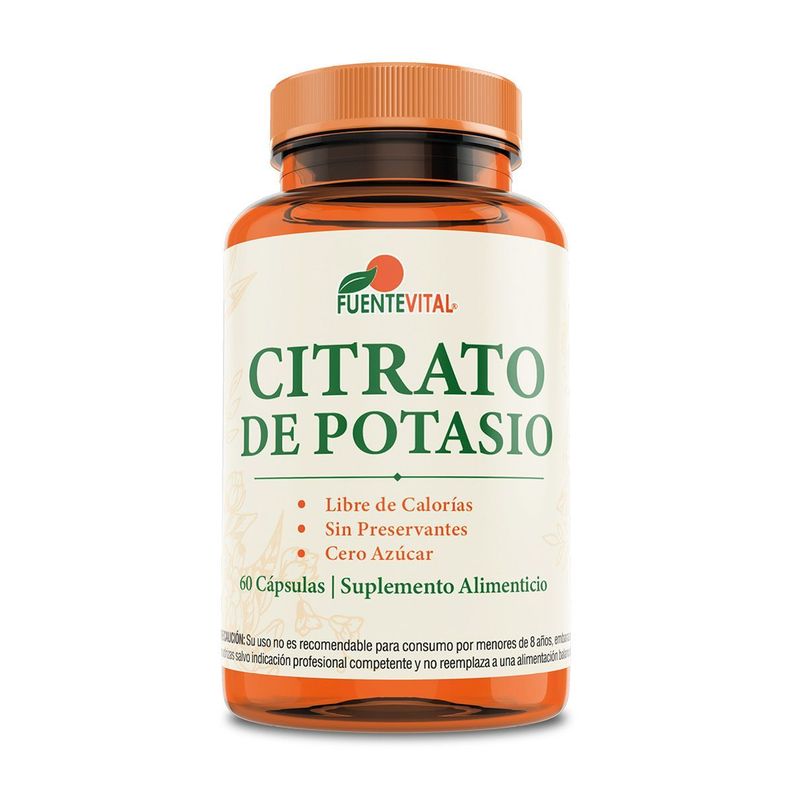 Citrato de potasio 60 capsulas vegetal
