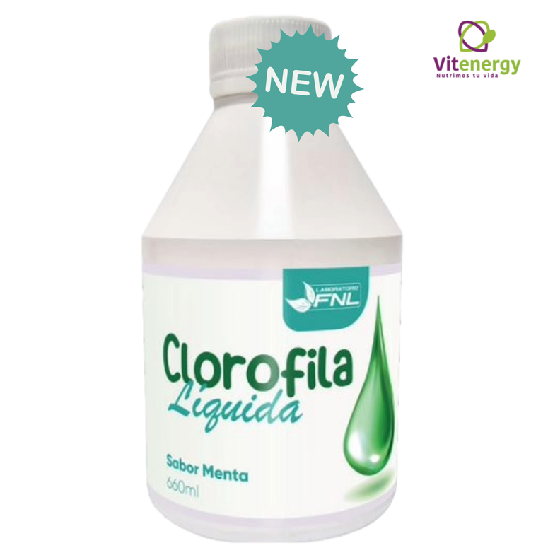 CLOROFILA LIQUIDA 660ML SABOR MENTA FNL DESINTOXICANTE