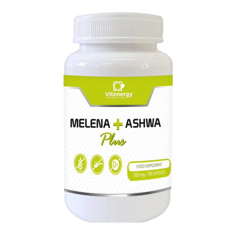 ASHWAGANDHA  + MELENA DE LEON  90 Capsulas 500 mg.