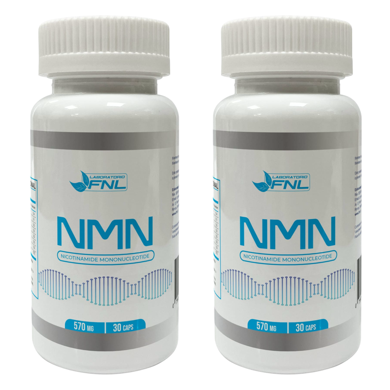 NMN CÁPSULAS - EL MEJOR PRECURSOR DE NAD+ FNL 570 MG. PACK x2