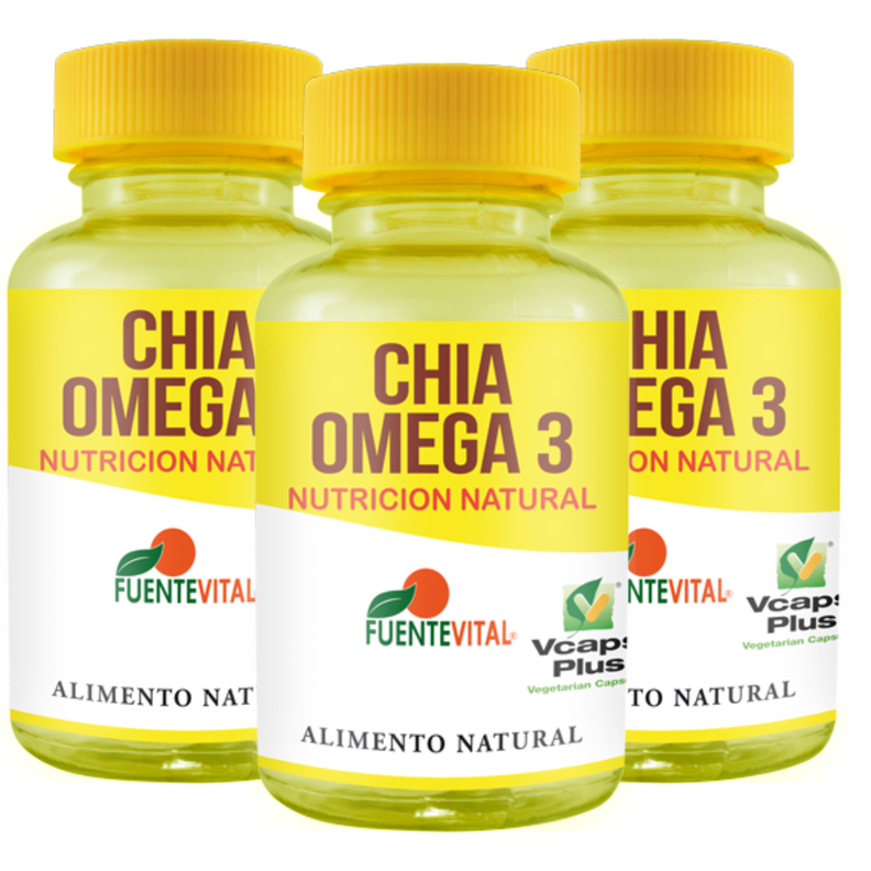Chia omega 3 capsulas-colesterol- estreñimiento pack x3-0