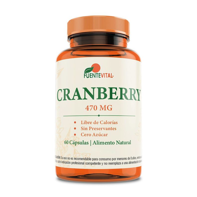 Cranberry Arandano Rojo 60 Capsulas plus - 470 mg
