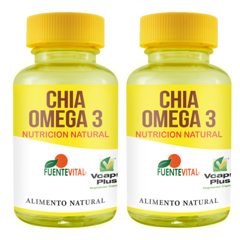 Chia omega 3 capsulas -colesteroL estreñimiento Pack x2-0