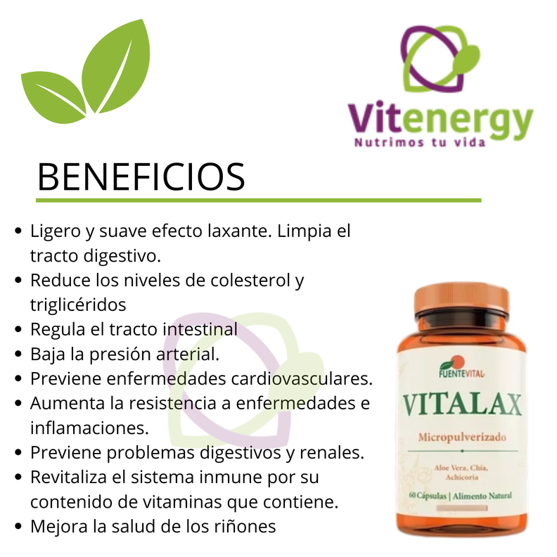  Regulador  transito lento - Estreñimieto -Laxante Vitalax  x2-1