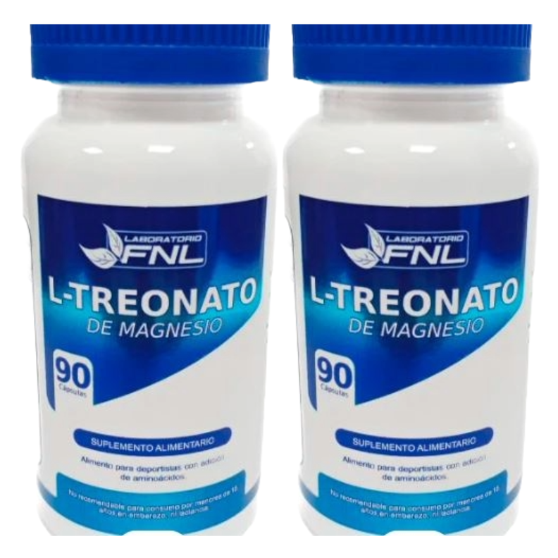 MAGNESIO L TREONATO CAPSULAS - PACK x2