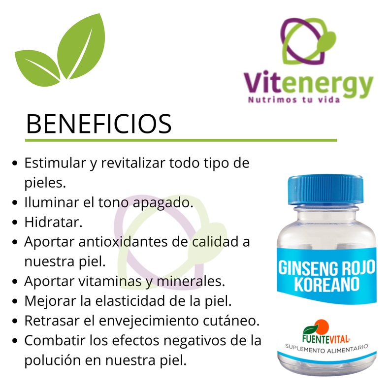 GINSENG ROJO COREANO - CAPSULA VEGETAL 500 mg -  PACK x3-1