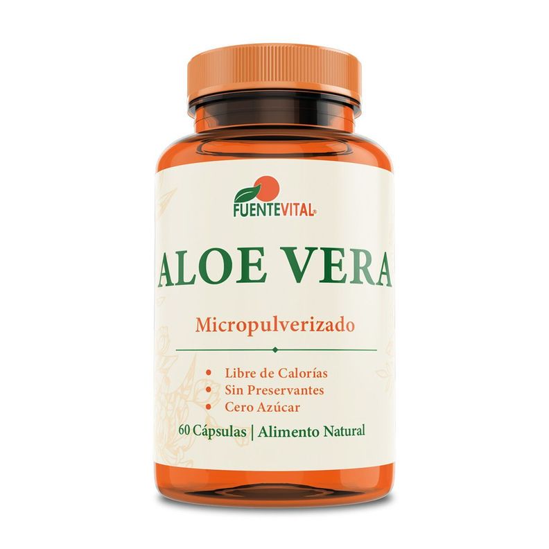 Aloe Vera 100% Capsula Vegan Estrenimiento, digestion