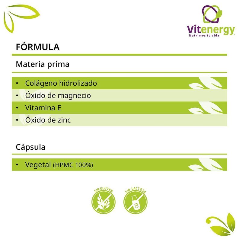 Colágeno Hidrolizado - Zinc- Vitamina E + Biotina Plus Pack-4