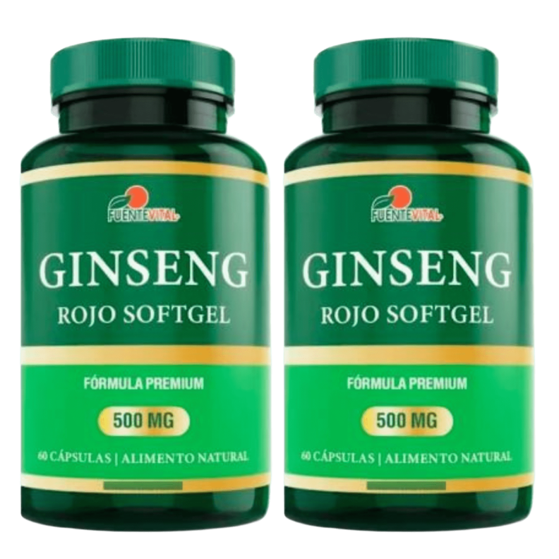 GINSENG ROJO COREANO - CAPSULAS GEL 720 mg - OFERTA PACK x2-0
