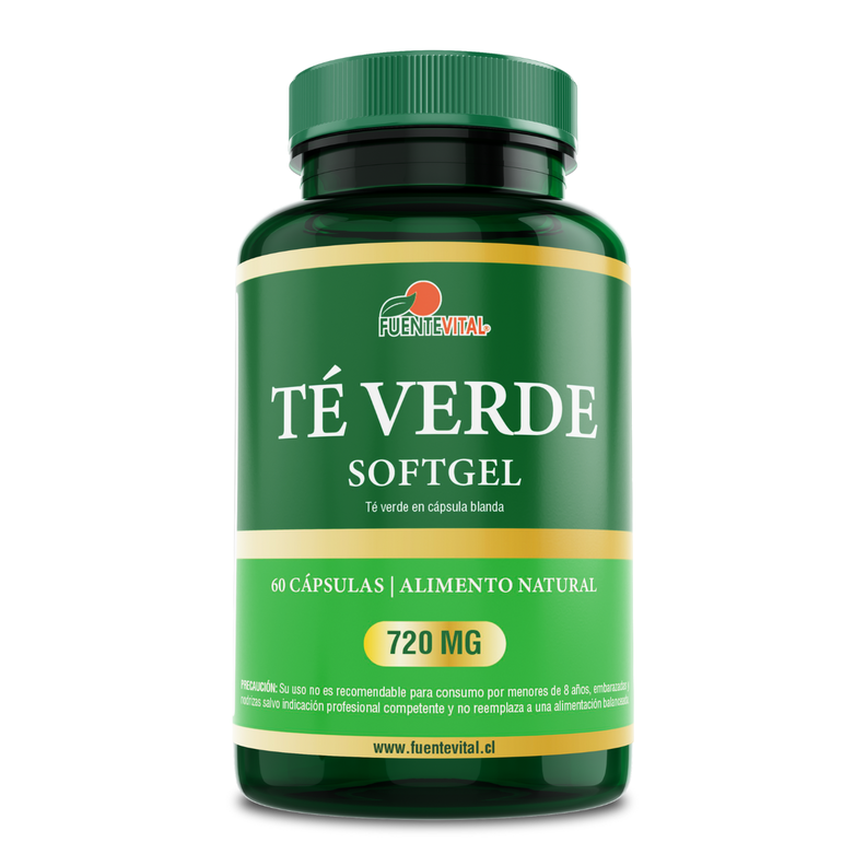 Te Verde 100% 60  Capsulas  soft gel quemador