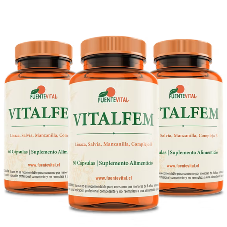 VITALFEM MENOPAUSIA | EQUILIBRIO HORMONAL MUJER - PACK x3