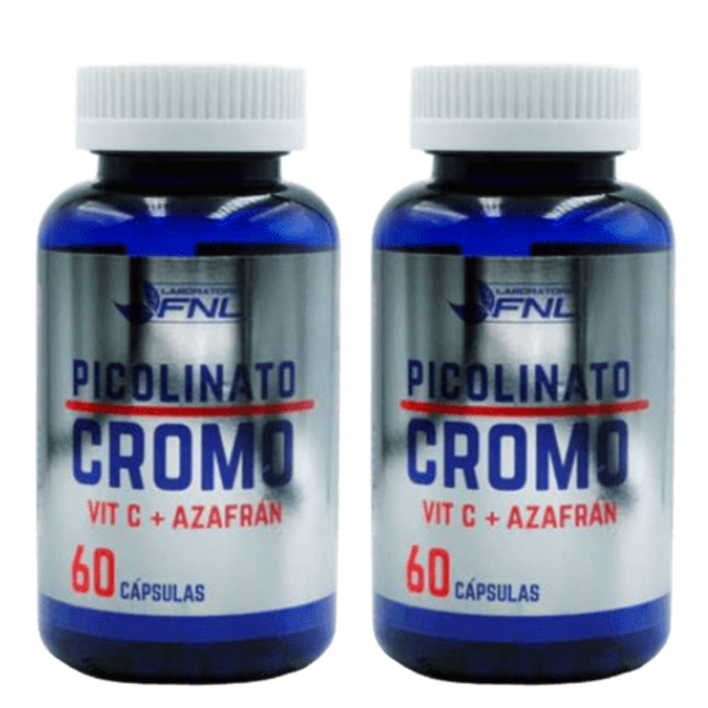 PICOLINATO CROMO + VIT C + AZAFRÁN - CÁPSULAS OFERTA PACK x2-0
