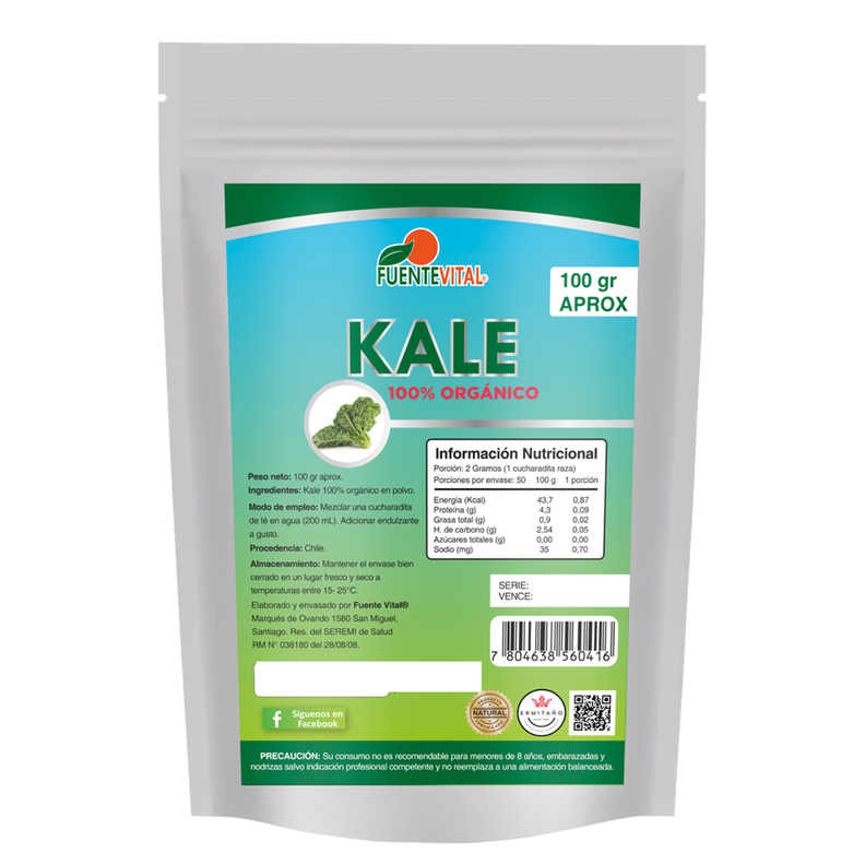 Kale en Polvo Orgánico Micropulverizado 100gr-0