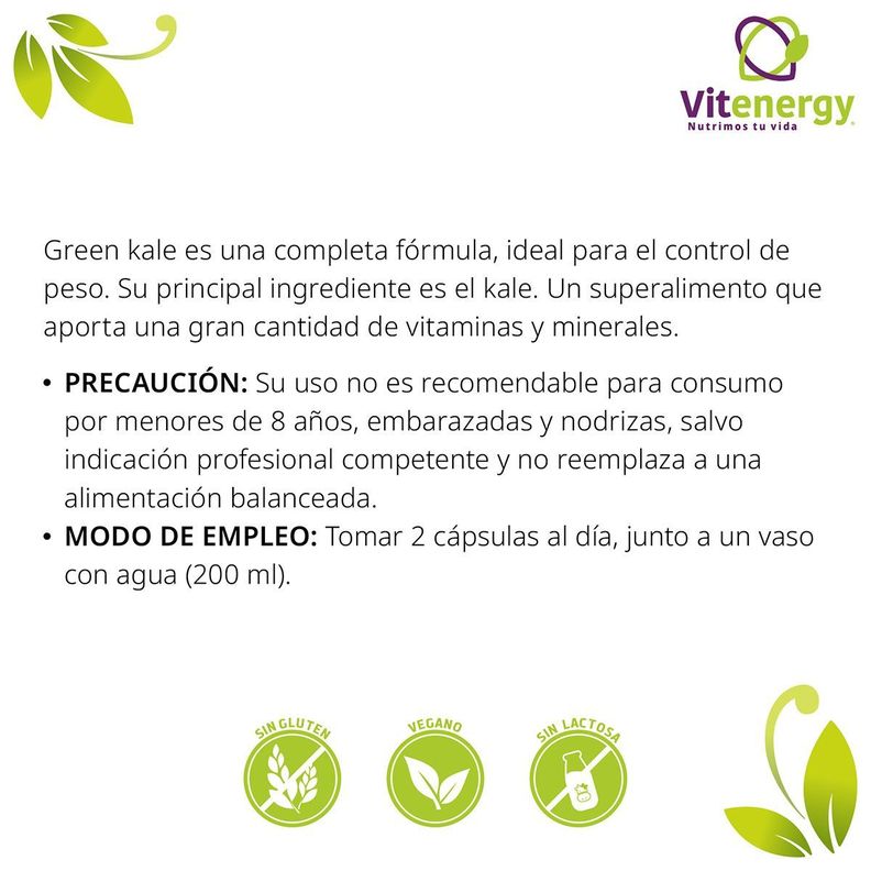 Kale + Té Verde+Alga Fucus-Digestivo Adelgazante natural-2