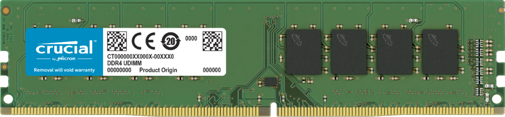 Memoria Ram DDR4 8GB 2666MHz Crucial CB8GU2666, UDIMM, CL19, 1.2V-2
