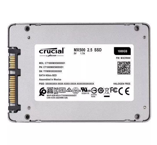 crucial MX500 2.5インチSSD 1TB Unidad SSD 1TB Crucial MX500 2.5