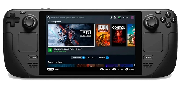 Steam Deck, 64GB, CPU Zen 2,4GHZ, GPU RDNA, eMMC 64GB, IPS, 60Hz