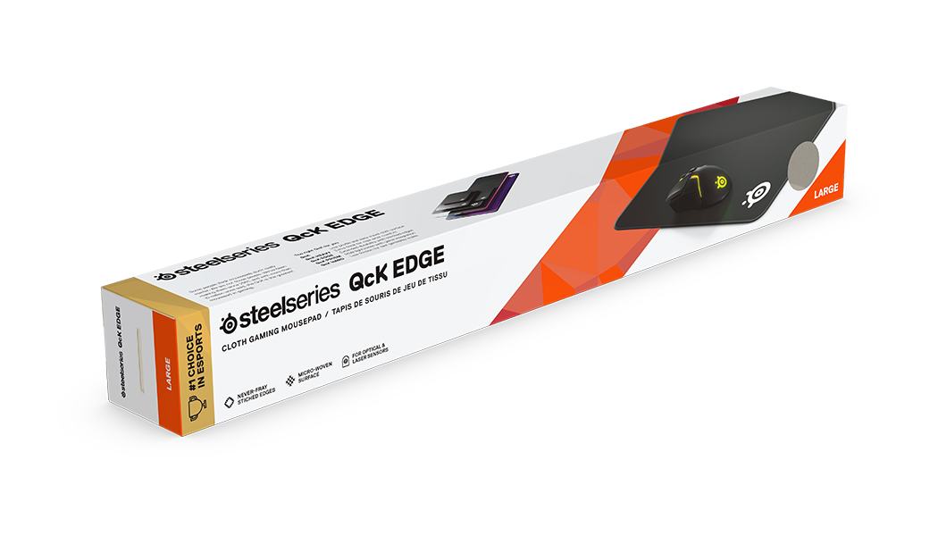 Mousepad Gamer SteelSeries QcK EDGE Large, 45 x 40cm, 2mm-2