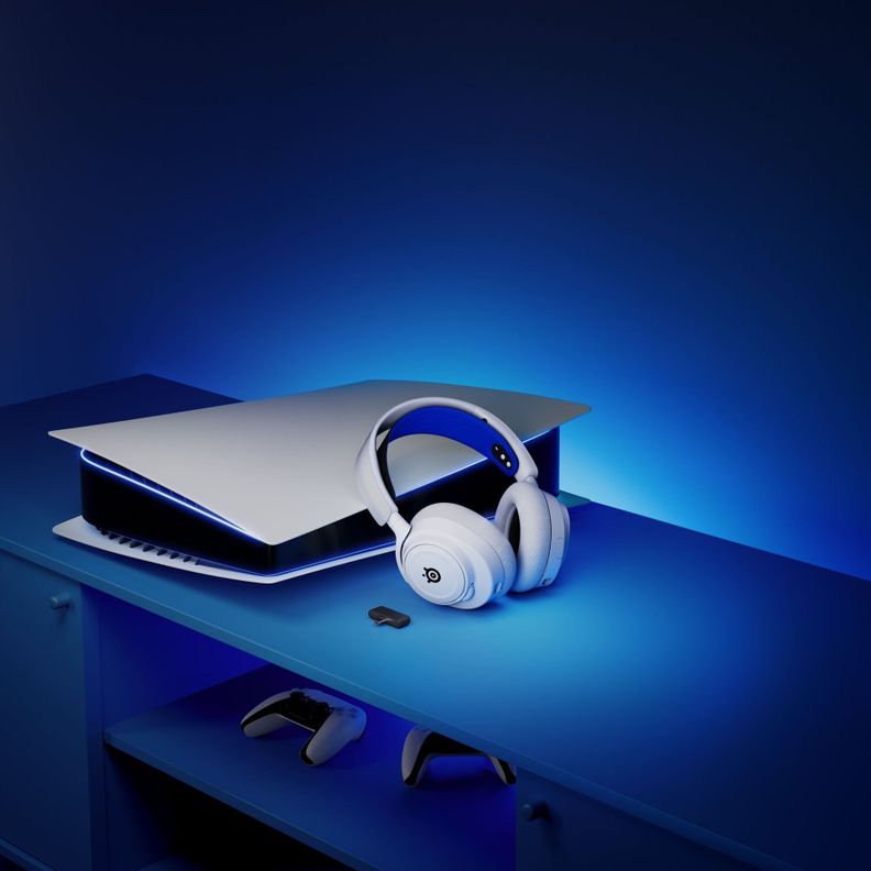 Audífonos Gamer Inalámbrico Steelseries Arctis Nova 7P, PS5, Color Blanco-3