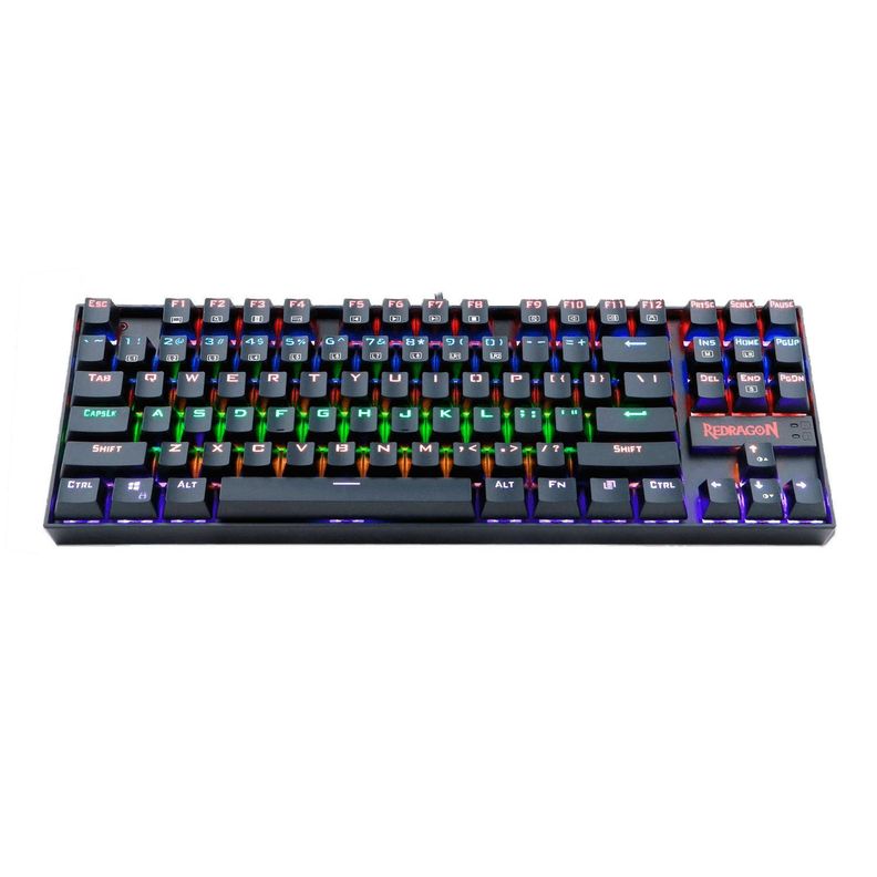 Teclado Gamer Redragon Kumara K552 RGB, TKL, Switch Red, Español, Black-0