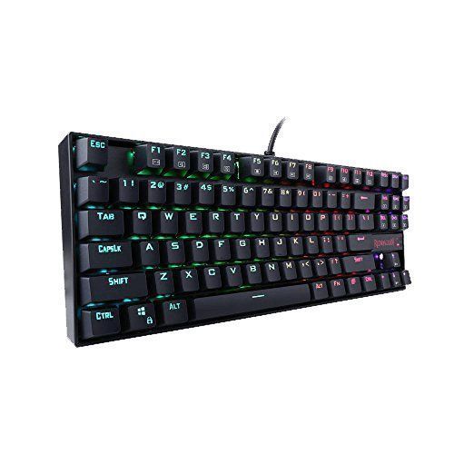 Teclado Gamer Redragon Kumara K552 RGB, TKL, Switch Red, Español, Black-1