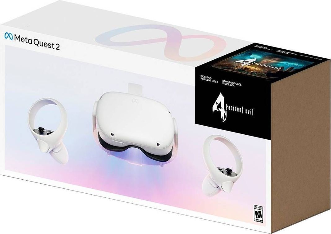 Meta Quest 2, Realidad Virtual AIO, 256GB, Incluye Resident Evil 4 y Beat Saber, Blanco-0