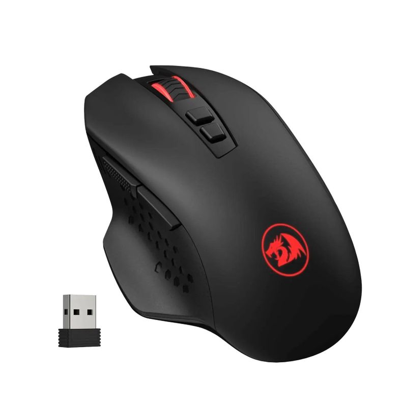 Mouse Gamer Inalámbrico Redragon M656 Gainer, 4000 DPI, Wireless 2.4GHz, Negro-1