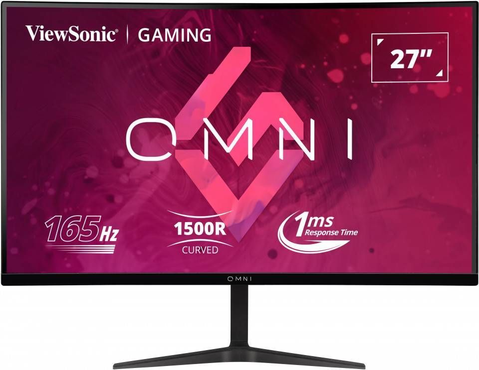 Monitor Gamer Curvo ViewSonic VX2718-2KPC, 27" QHD, Panel MVA, 1ms, 165Hz-0