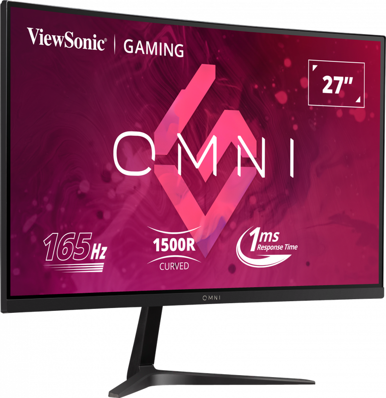 Monitor Gamer Curvo ViewSonic VX2718-2KPC, 27" QHD, Panel MVA, 1ms, 165Hz-1