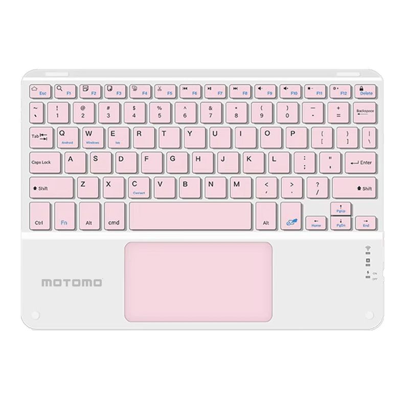  Teclado Inalámbrico Motomo BD-136A, Bluetooth, Color Rosa -1