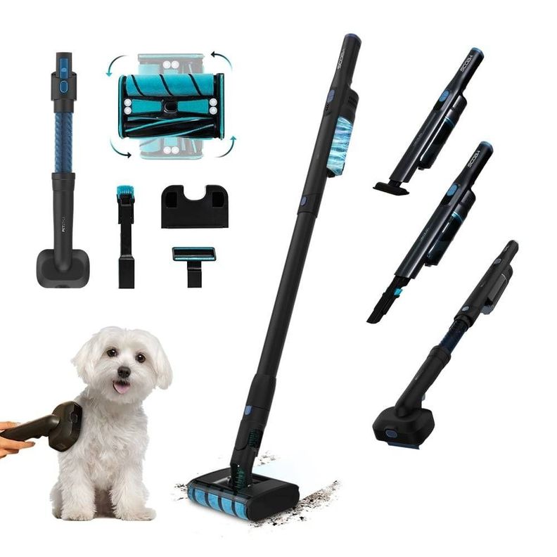 Aspirador Vertical CECOTEC Scoba 2100 Twice Animal, Diseño Ultraligero, Sin Cables, Sin Bolsa-0