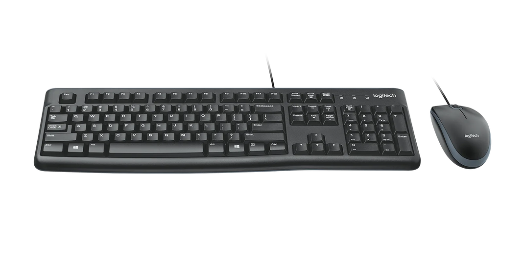 Kit Combo Teclado y Mouse Logitech MK120 USB-1