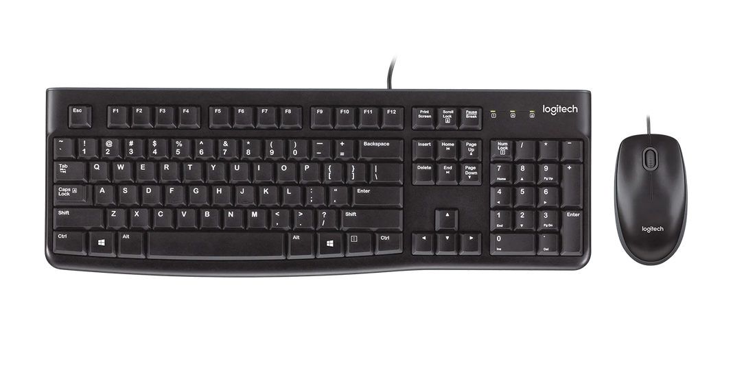 Kit Combo Teclado y Mouse Logitech MK120 USB-0