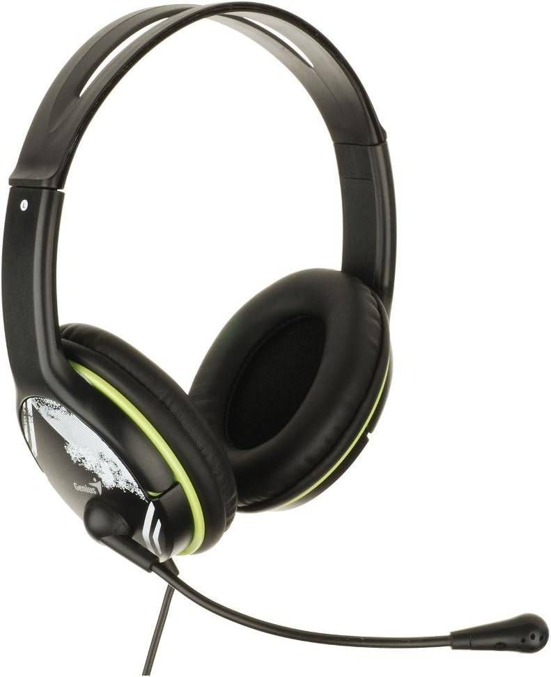 Aud fonos Gamer Over Ear Genius HS 400A Micr fono Control Remoto Integrado 3 5 mm Negro