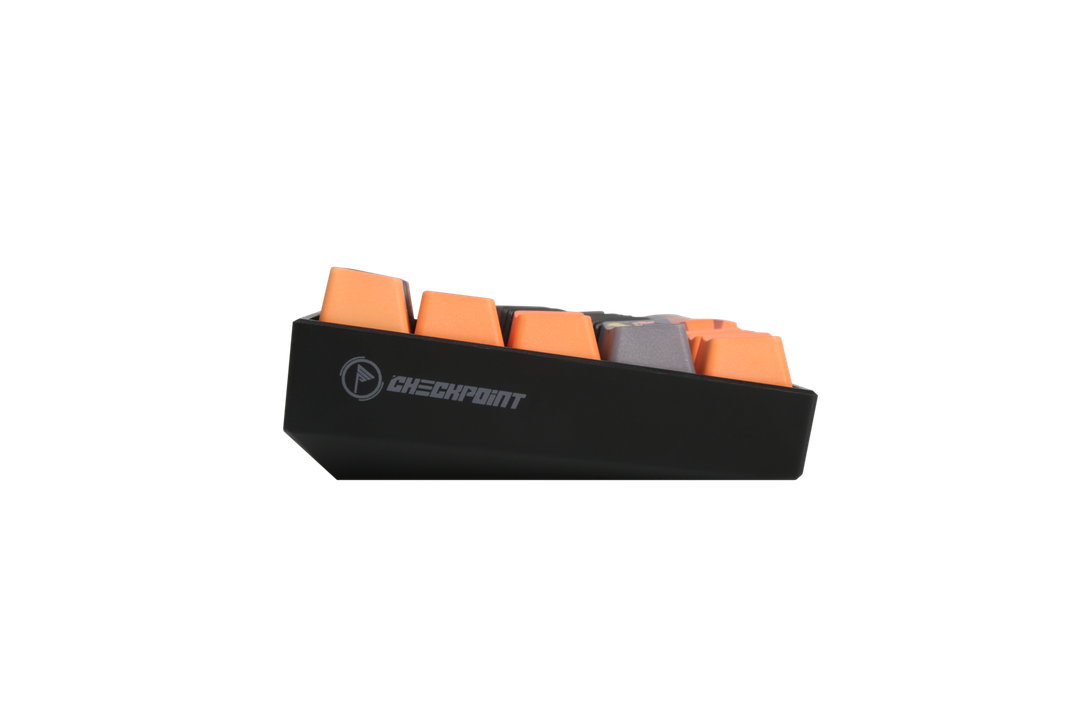 Teclado Mecánico Checkpoint KX-400 Leaf Ninja, 60%, RGB, Switch Red, Negro/Naranja-4