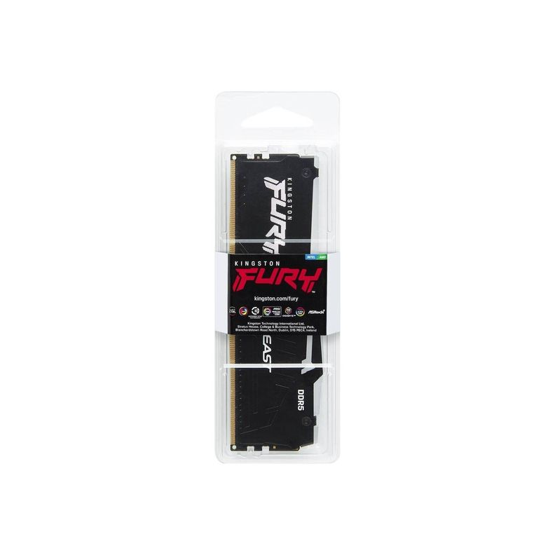 Memoria RAM Kingston Fury Beast RGB, DDR5 16GB, 5600MT/s , CL40, DIMM, 1.25V-2