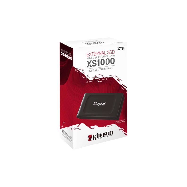 Unidad SSD Externa Kingston XS1000 2TB, USB 3.2 Gen 2, Hasta 1050MB/s-2